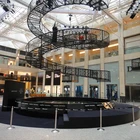 Popular Designer fashion show cast iron spiral staircase