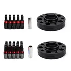Wheel 5x120 72.56mm Staggered Wheel Spacers Kit M12x1.5 2x20mm And 2x15mm Extended Bolts Lug Nut 20pcs Fit For BMW