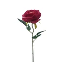 Rose China Decor Flowers Single Stem Silk Half Open Rose Artificial Flowers China Wedding Decorative
