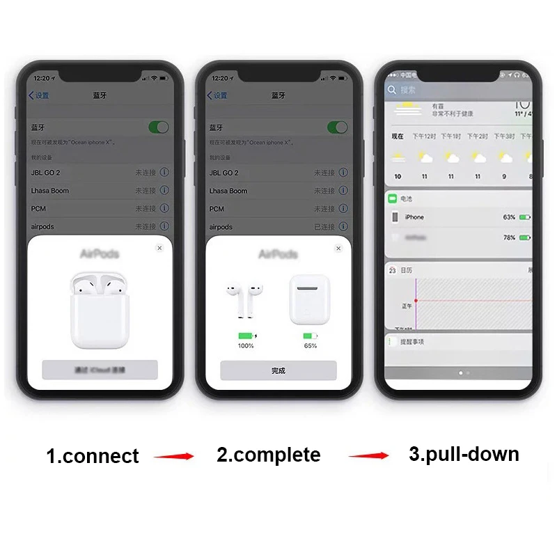 Pop up Window 1:1 Air 2 TWS Wireless Earphone bluetooth 5.0 earbuds Separate use QI Wireless Charging Earphones i500 - ANKUX.COM