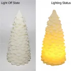 China supplier top quality white shining christmas tree decorative led candle