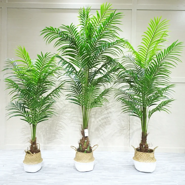 tree barks 5ft-7ft artificial areca palm tree potted plants