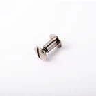 Stainless steel brass flat head chicago screw for book binding