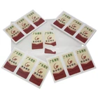 Custom color printed a4 eggshell sticker paper security sticker fragile labels sticker