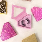 Hand Made 25mm Mink Eyelash Tstory New Styles Pink Diamond Shaped Case Wholesale 3D 25MM Hand Made Mink Eyelash