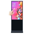 55" 65" floor stand IR touch screen 10 point kiosk led digital signage lcd