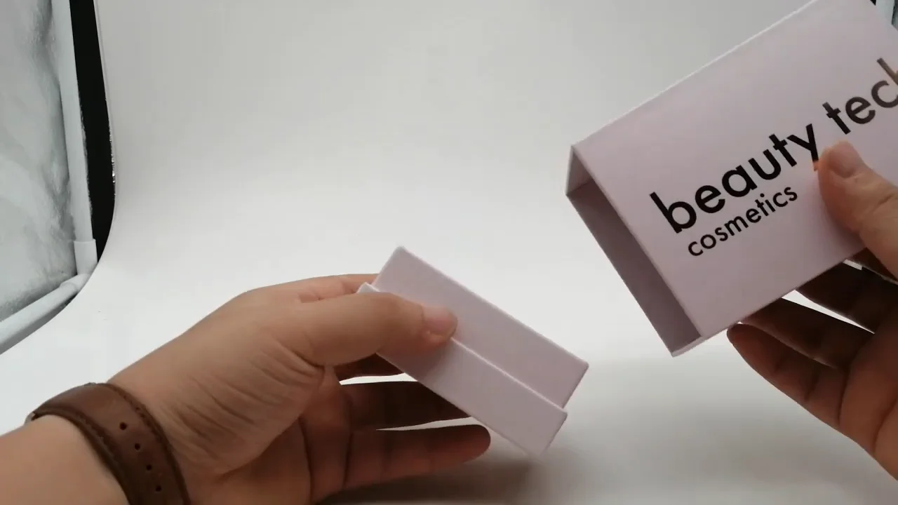 luxury custom printed paper cardboard makeup cosmetic packaging