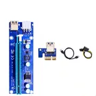 Richbo PCIe 1X to 16X Riser Card ETH mining pci-e riser 60cm USB3.0 cable VER 009S for Bitcoin Miner