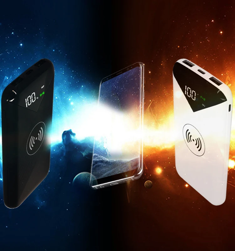 Fast charging wireless power banks 10000mah with logo customized - ANKUX.COM