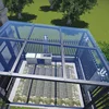 Steel/aluminium frame glass sunlight garden house