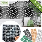 FUNLIFE 3D Effect Mosaic tile sticker 20*20cm Self-adhesive peel and stick Easy to Clean for kitchen tile wall sticker TS