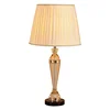 Adjustable blue and white bronze fabric shade restaurant end modern light chandelier table lamp gold