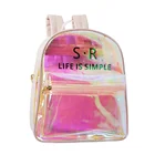 Custom Holographic Pvc Bag Stationary Glitter Cosmetic Bag For School Kids