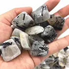 Wholesale black tourmaline tumbled stones gravel black tourmaline crystals healing stones for home decor