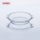 dinnerware type borosilicate glass salad bowl light glass bowl