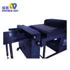 ダブル 100 ダブルローラーコーティング機 Uv テーブルトップ 650 ミリメートル高速 Uv コーティング機