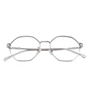 new retro shapes polygon metal eyeglasses big full rim glasses frame