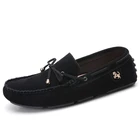 High quality leather men's casual shoes breathable soft rubber soles authentic
