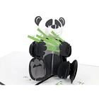 Hot Sale Personalized 3d Laser Cut Pop Up Daily Life Greeting Card