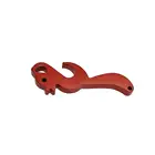 Popular aluminum alloy red colors beer bottle opener keychains
