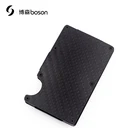 Carbon Fibre RFID Blocking Card Wallet Minimalist Slim Card Holder With Money Clip