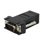 VGA to RJ45 Network extend adapter black color
