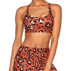 Latest Wildcat Print Maximum Support Soft Touch Compact Sexy Women Active Wear Fitness Sports Bra With Back Clasp