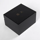 Customized Handmade black Wooden stash box for storage small gifts