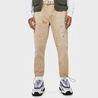 OEM wholesale 100% cotton mens loose fit denim pants fashion jogger jeans with paint splatter