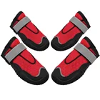 Amazon Hot Sale Reflective Breathable Large Dog anti slip high quality waterproof winter dog shoes