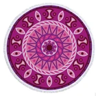 HS13 Polyester Wall Hanging Tapestry Tassel Women Shawl Yoga Mat Picnic Rug Indian Mandala Beach Towels Round Beach Towels