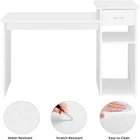 Computer And Wood Study Table Small White Computer Desk With Drawers And Printer Shelves Wood Study Writing Table