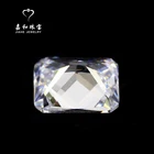 Cheap top sell fine wholesale elongated emerald cut moissanite