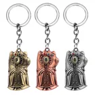 The Avengers Keychain Superhero Thanos Fist Alloy Key Chain Metal Pendant Cars Key Rings Gifts Keychains Jewelry For Men