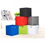 Wholesale modern Foldable debris home storage box plain non-woven clothing finishing box wardrobe storage box