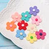 Free Shipping Mini Flatback Daisy 10 Colors Five Petals Flowers Resin Ornament Craft For Scrapbooking Phone Case Craft DIY