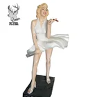 Famous movie star resin figure statue sexy girl life size fiberglass Marilyn Monroe statue