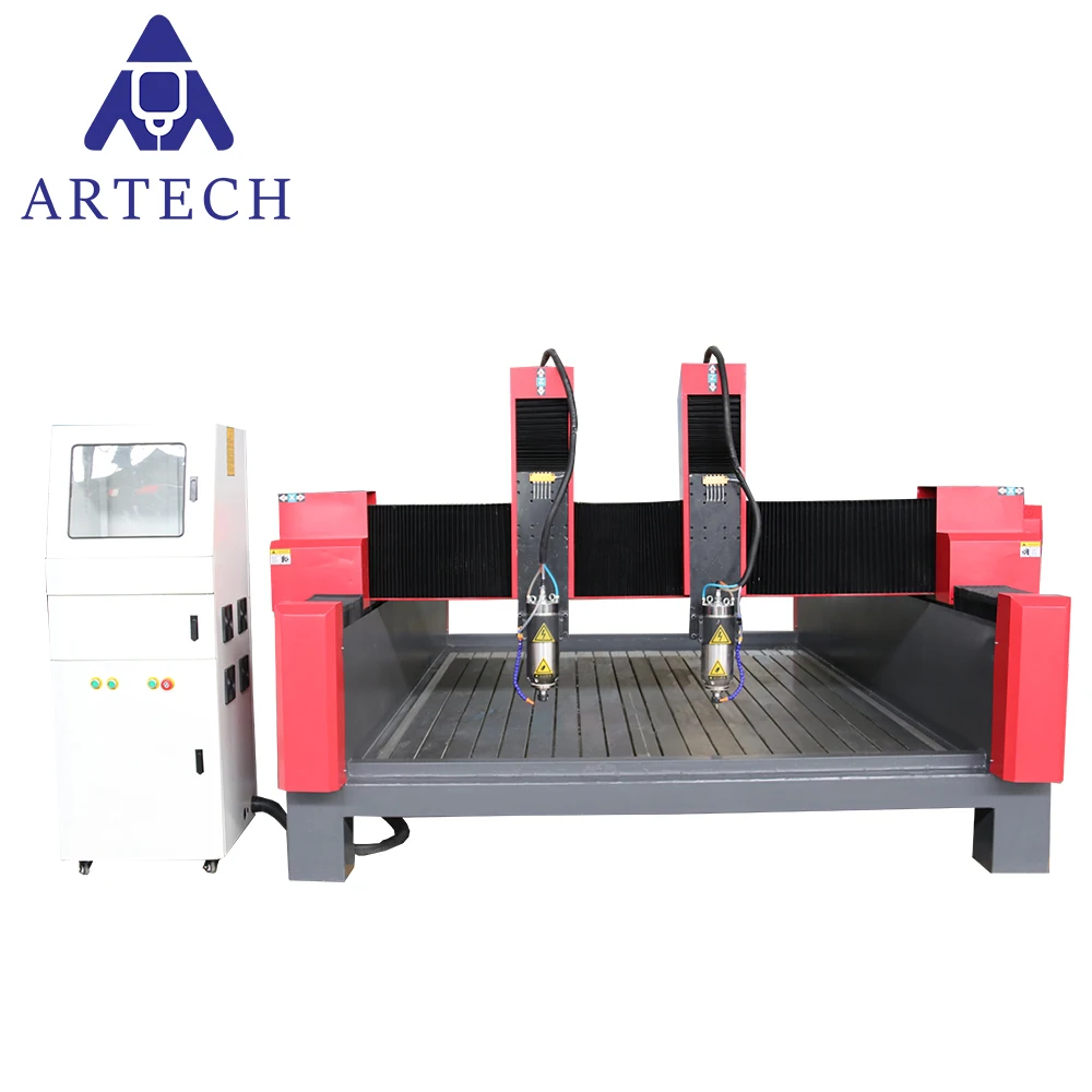 2025 stone cnc router engraving machine with two spindles