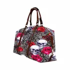 Carry Custom Printed Skull Floral Pattern Carry On Large Hand Luggage Flight Holdalls Travel Bags