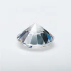 8 Hearts and 8 Arrows Artificial CZ Stone Round White Synthetic Cubic Zircon Loose Gemstone