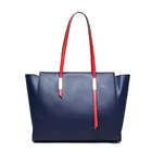 2019 fashion OEM / ODM genuine leather handbag tote shopping genuine leather bag leather handbag EMG5490