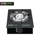 Propane Gas Range Stove Deluxe single Burner Auto Ignition Tempered Glass Cooktop