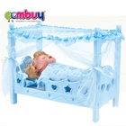 Beauty game pretend play sound 14 inch dolls baby toy doll bed