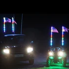 Whosale super twisted Dream color LED whip with quick release mount base for ATV UTV offroad vehicles Buggy whips