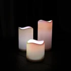 wholesale home wedding decoration flameless battery operated pillar led candle