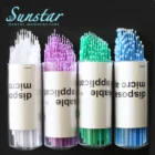 Colorful micro brush dental material disposable micro applicator brush