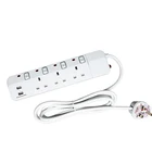 Socket British Extension Socket British Style BS Power Plug Extension Lead Socket With Usb Slots Uk