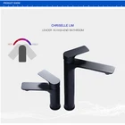Spout China Faucet Factory China Supplier Brass Black Long Spout High Quality Basin Faucet