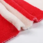 Dyeing Solid Dyed Weft Knitting Coral Fleece Fabric Stock Lot Roll For Home Textile