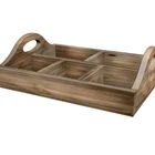 2020 New Design Rustic Style Multifunction Durable Wooden Food Serving Tray